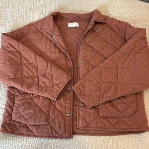 Z Supply Quilted Jacket in Burnt Orange - Size Small